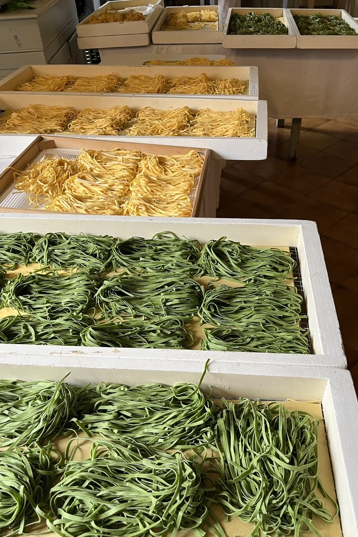 Fresh pasta at La Nunziadêina